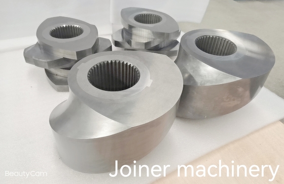 قطر 150mm مواد غذایی پف شده دو پیچ Extruder پیچ قطعات برای Pelletizer