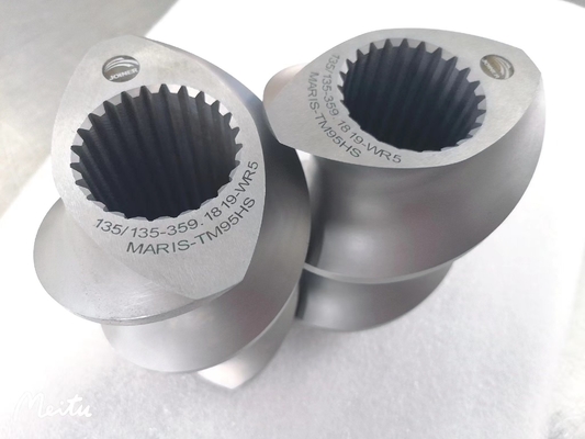 TEX120 مقاومت در برابر فرسایش قطعات اکسترودرهای دو پیچ برای صنعت مواد غذایی پف شده