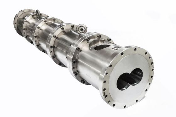 سیلندر بشکه ای اکسترودر دو پیچ مقاوم در برابر سایش برای صنعت خوراک غذایی