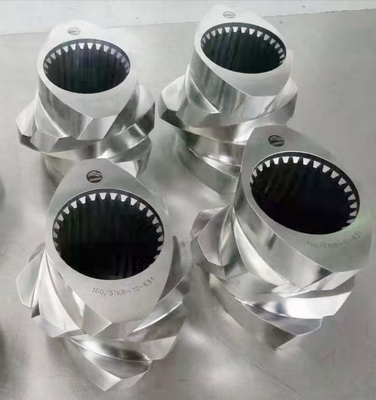 58 MC18 قطعات پیچ حمل کننده خلاء خنک کننده درمان حرارتی برای اکستروژر دو پیچ چرخدار