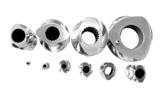 مدل 223 41CrAlMo7 38CrMoAl دو پیچ کنتر چرخش Extruder برای نفت و عملکرد