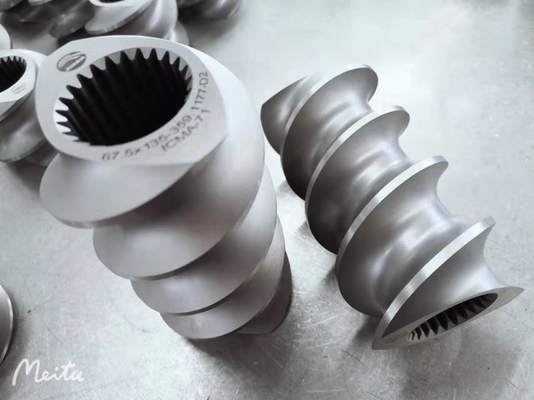 CTE Extruder 2 Flighted Thansfer 3 عناصر پیچ برای صنعت پلاستیک