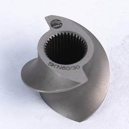 SKD11 شن و ماسه دو پیچ Extruder عناصر پیچ برای صنعت مواد غذایی پف