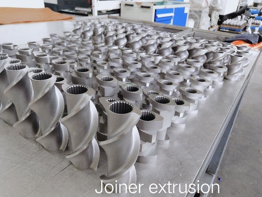 پولیش آلومینیوم برنز Extruder پیچ عناصر 2 پرواز برای صنعت مواد غذایی پف