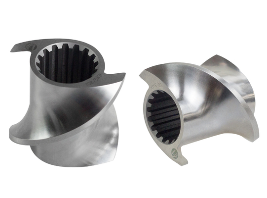 مواد غذایی پف شده حیوانات خانگی ZE77 Covey Screw Elements HRC58 - 62 سخت بودن برای گلوله کش