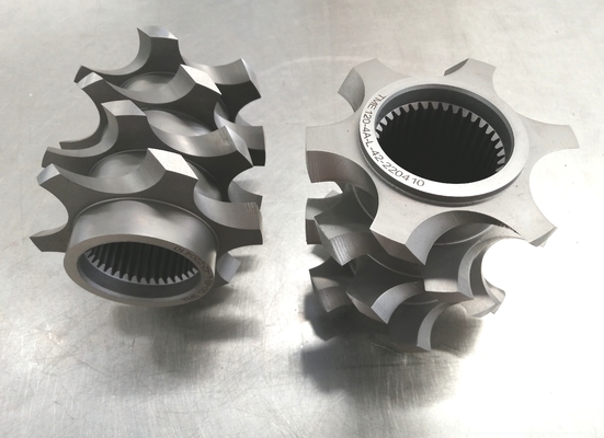 آلومینیوم برنز Extruder پیچ عنصر 2 پرواز مقاومت لباس برای کارخانه مواد غذایی حیوانات خانگی