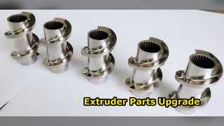 قطعات اکسترودر دو پیچ ZSE75 PP PE POM PVC