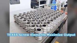 عناصر پیچ TEX65 برای ماشین آلات لاستیک پلاستیک