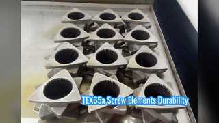 عناصر پیچ اکسترودر دو مارپیچ TEX65a