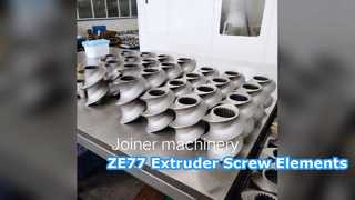 عناصر پیچ اکسترودر ZE77 HRC58-62 با کیفیت بالا